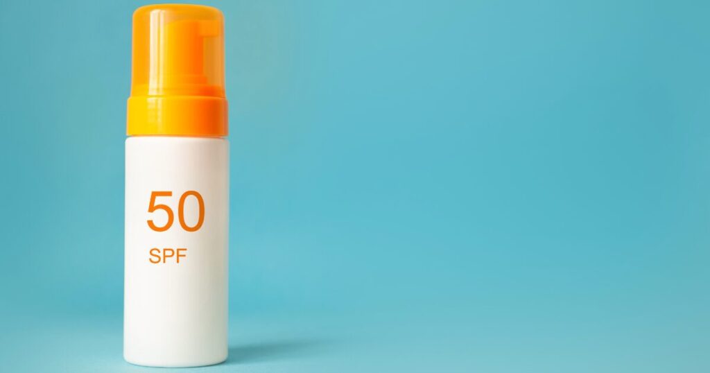 Sunscreen with SPF 50