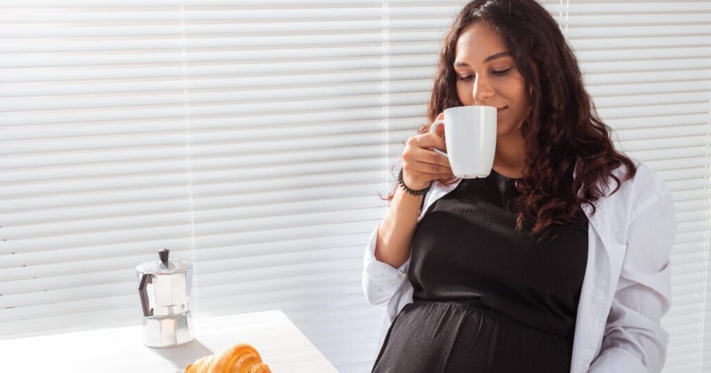 A Woman Drinking Bloom Nutrition to Maintain Nutrients Level While Pregnancy