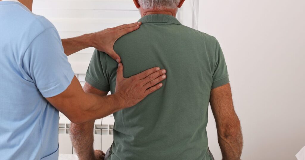 A Man Taking Chiropractic Treatment