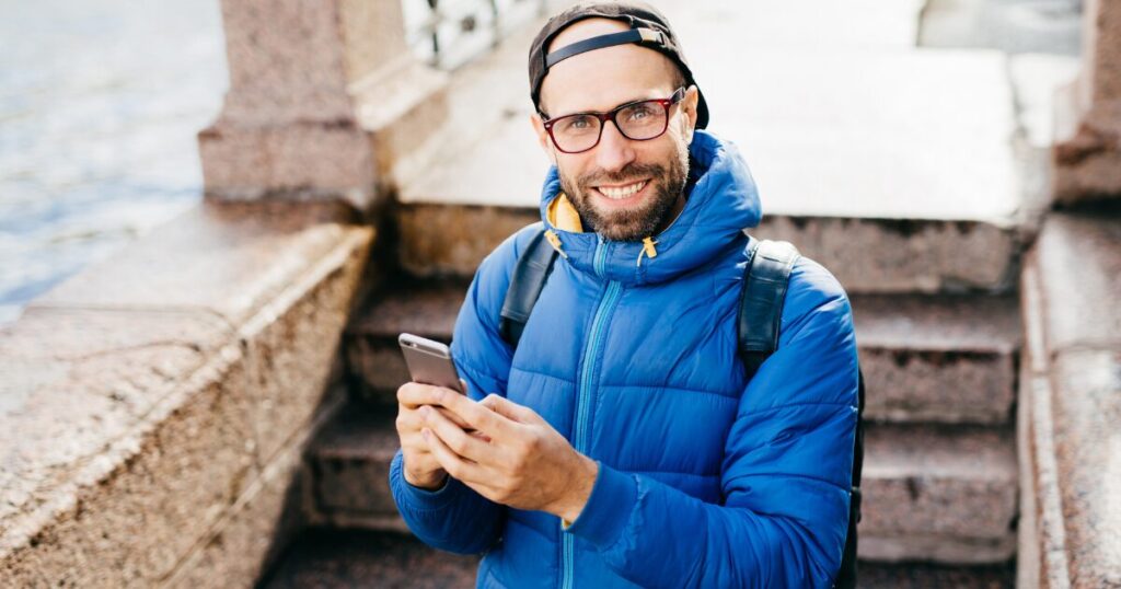 A Man Rucking to Improve His Cardiovascular Activity